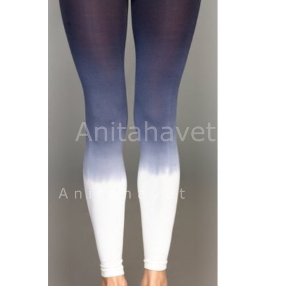 Black Ivory Ombre Footless Leggings Size M Arthur George by Rob Kardashian NWT - Picture 2 of 3